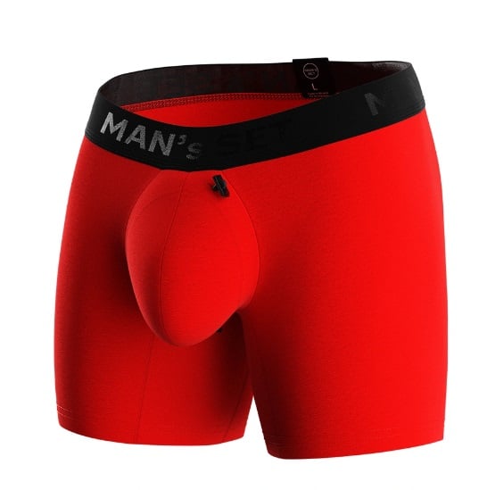 Мужские анатомические боксеры, Intimate PRO, Black Series, красный MansSet