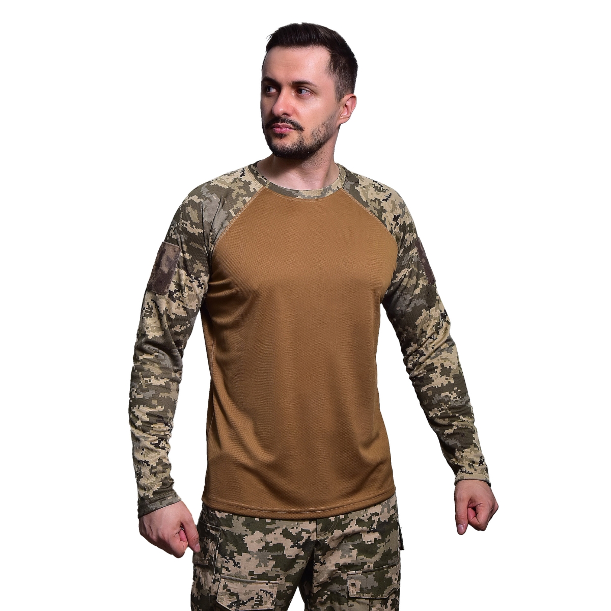 Бойова сорочка Gig Military потовідвідна з велкро. Піксель GIG MILITARY