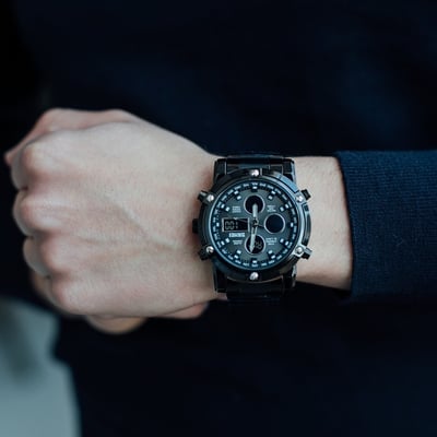 Чоловічий тактичний годинник Skmei Molot Limited AllBlack - Фото 5