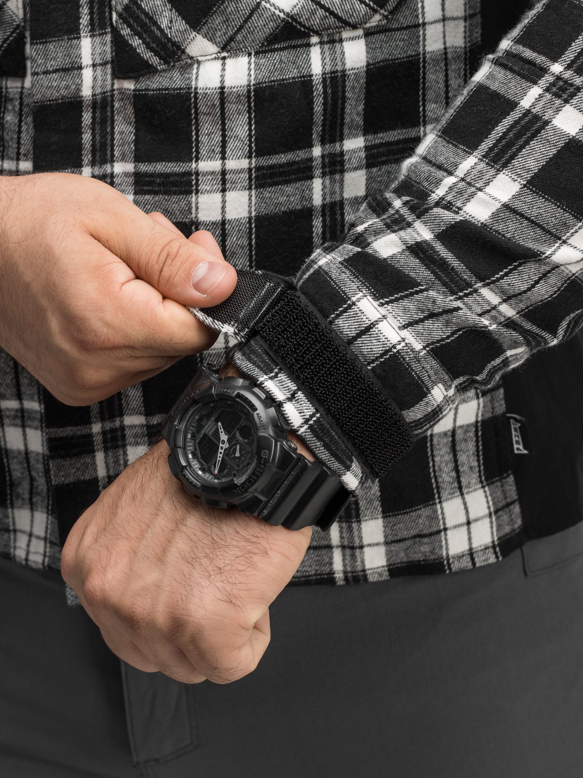 Сорочка фланелева BEZET Defender чорний/білий - Фото 21