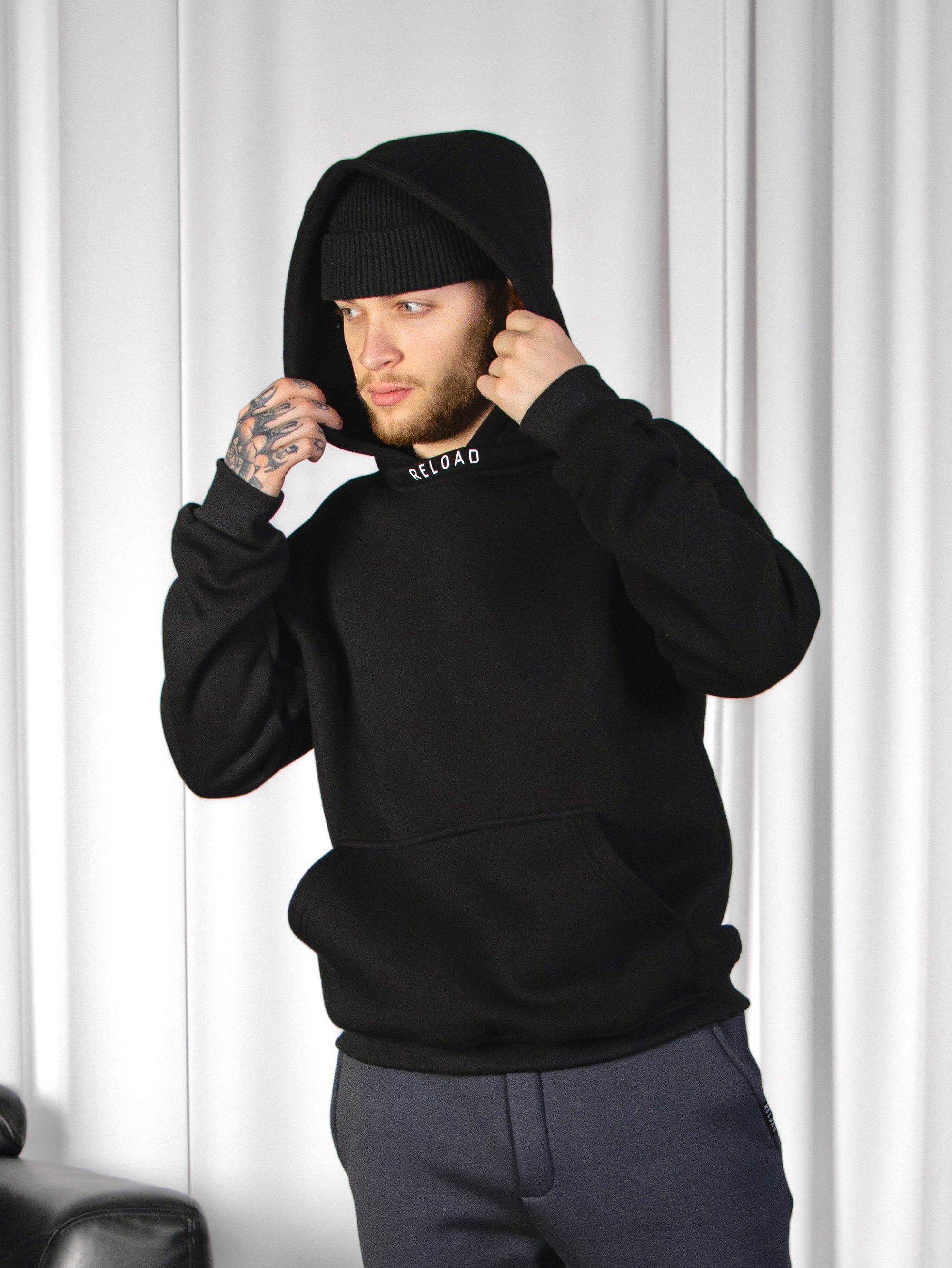 Худі Reload - Peak, чорний