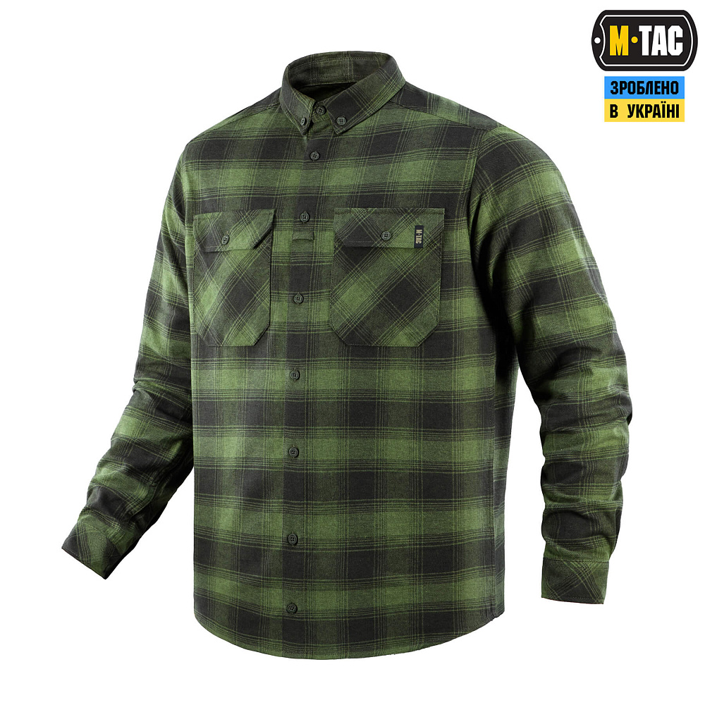 Рубашка в клетку M-Tac Lumberjack из хлопка. Олива (00000006265) СПЕЦПРОМ КР