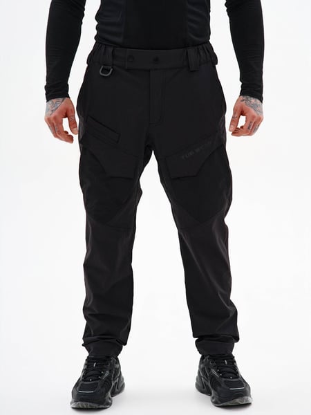 Карго штани з нейлону "Тор", чорний TURWEAR