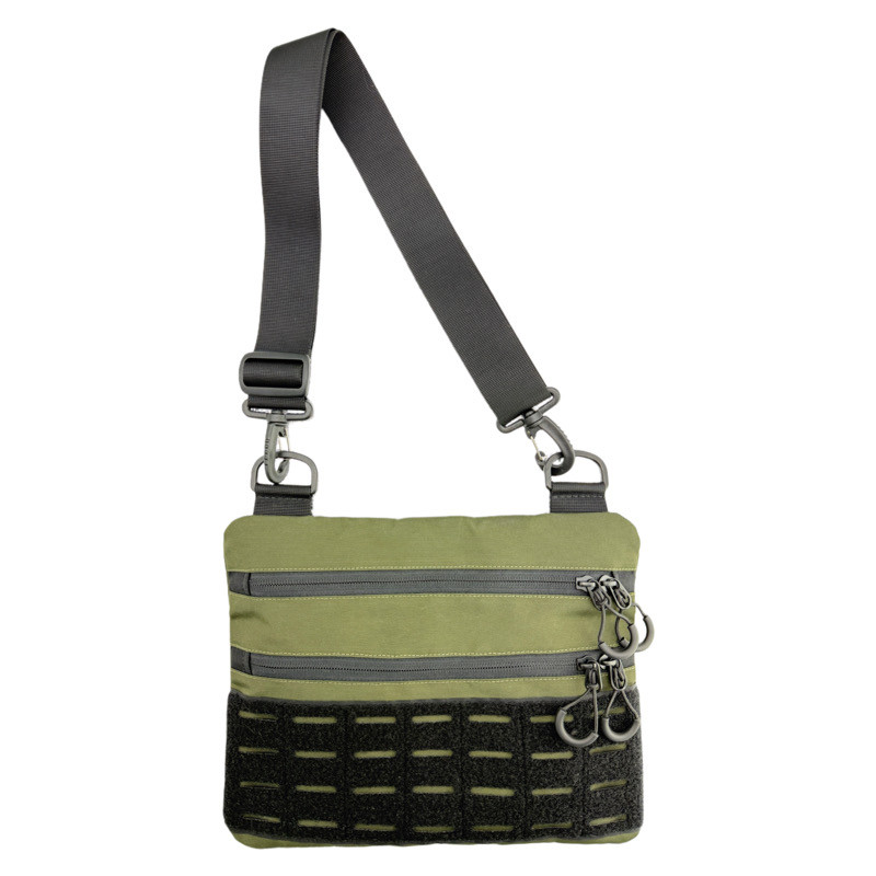 Тактична сумка через плече, кобура олива Оксфорд з велкро HardKIT