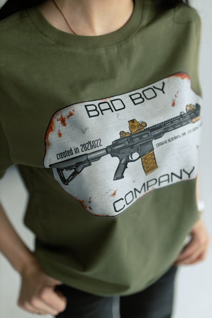 Футболка олива "Жетон" Bad Boy Company
