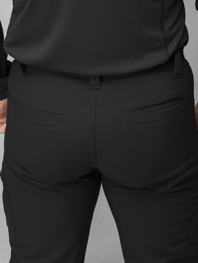 Зимові брюки карго тактичні Softshell BEZET Ешелон чорні - Фото 18