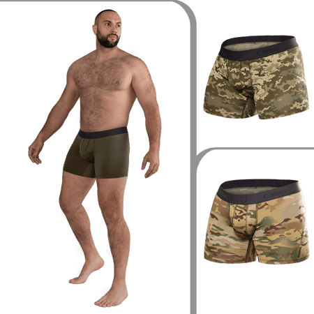 Труси-боксери Camotec чоловічі комплект олива KOMBAT