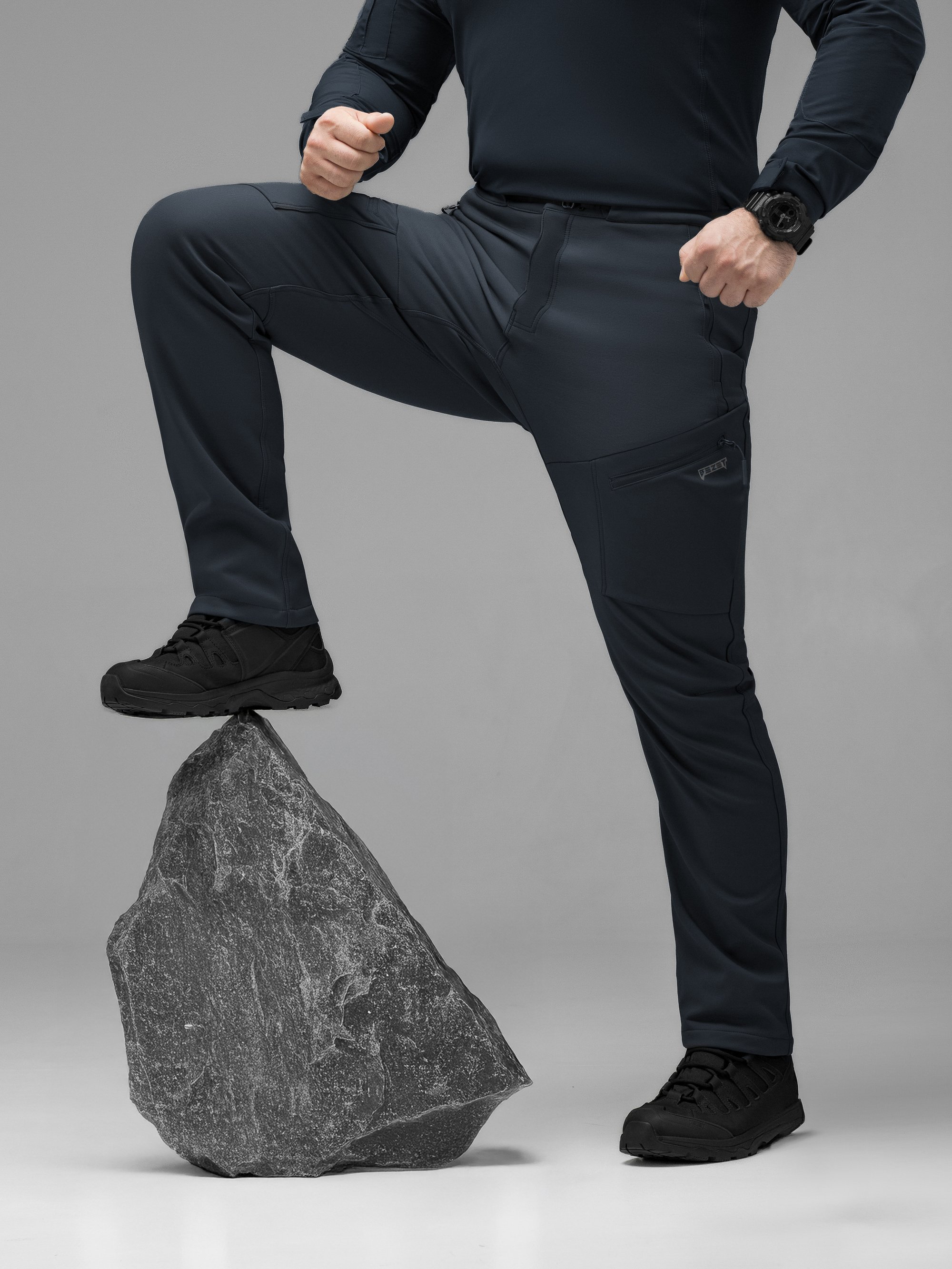 Штани карго тактичні Softshell BEZET Techwear синій - Фото 7