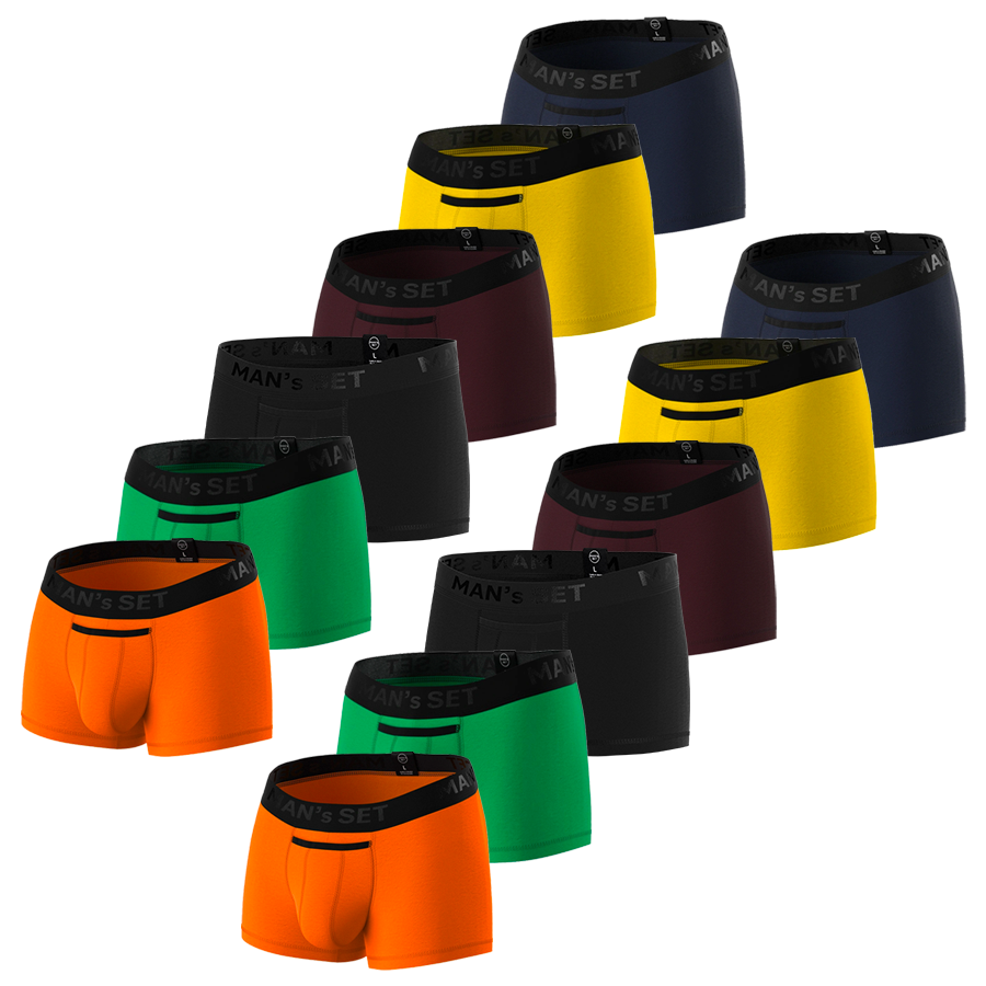 Комплект трусов Classic Black Series, 12шт MansSet