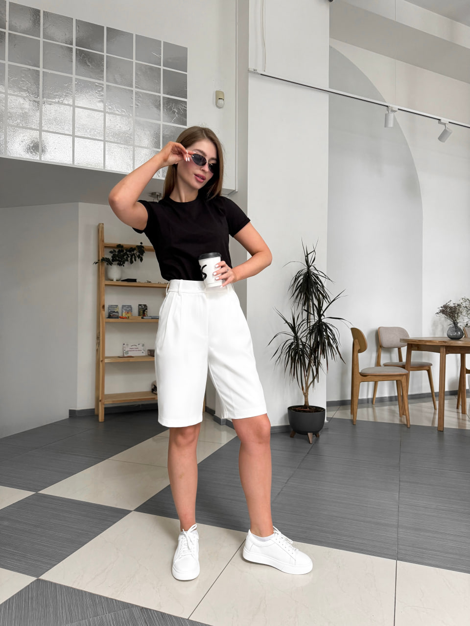 Шорты бермуды Reload- Gala,молочный