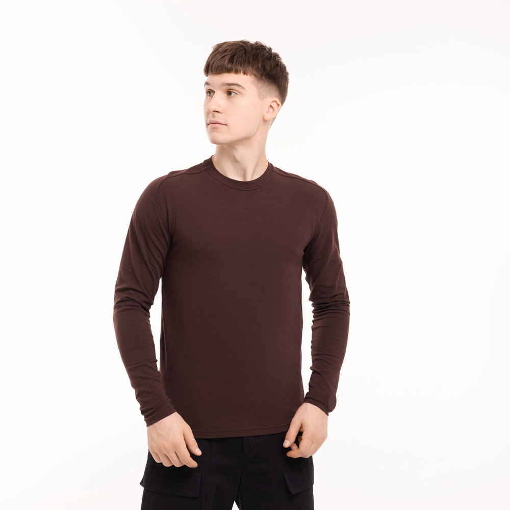 Шоколадний чоловічий лонгсів Pobedov Dune