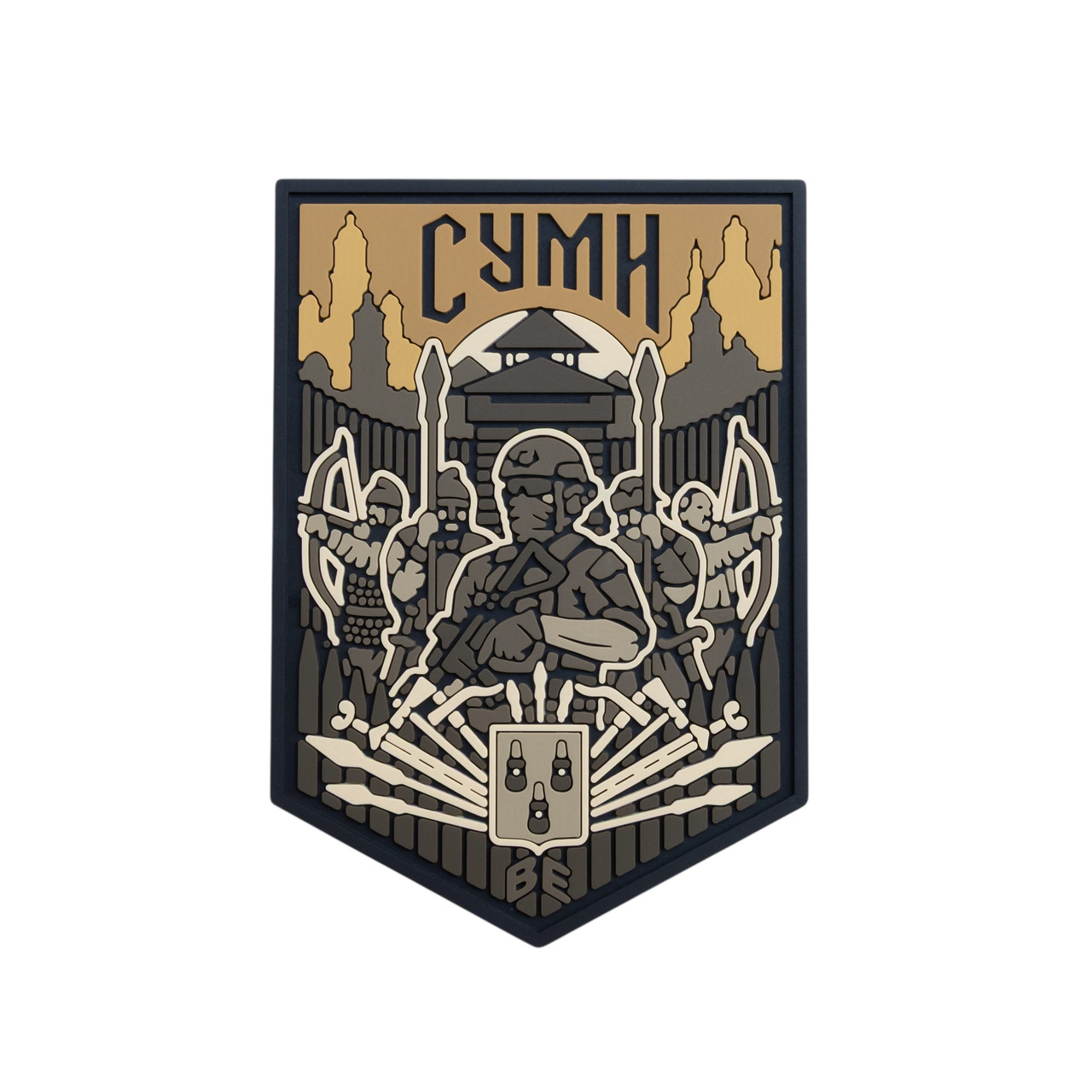 ПВХ Патч (шеврон) "Сумы" койот Brand Element