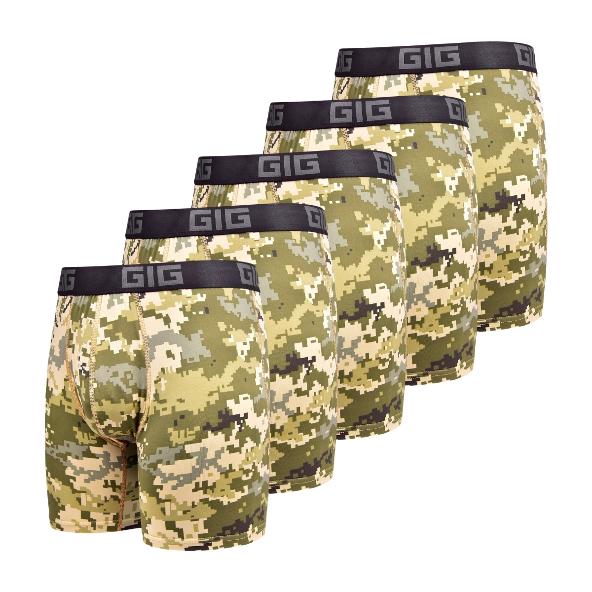 Комплект трусів Dynamic air подовжені. Колір Піксель, 5 шт GIG MILITARY
