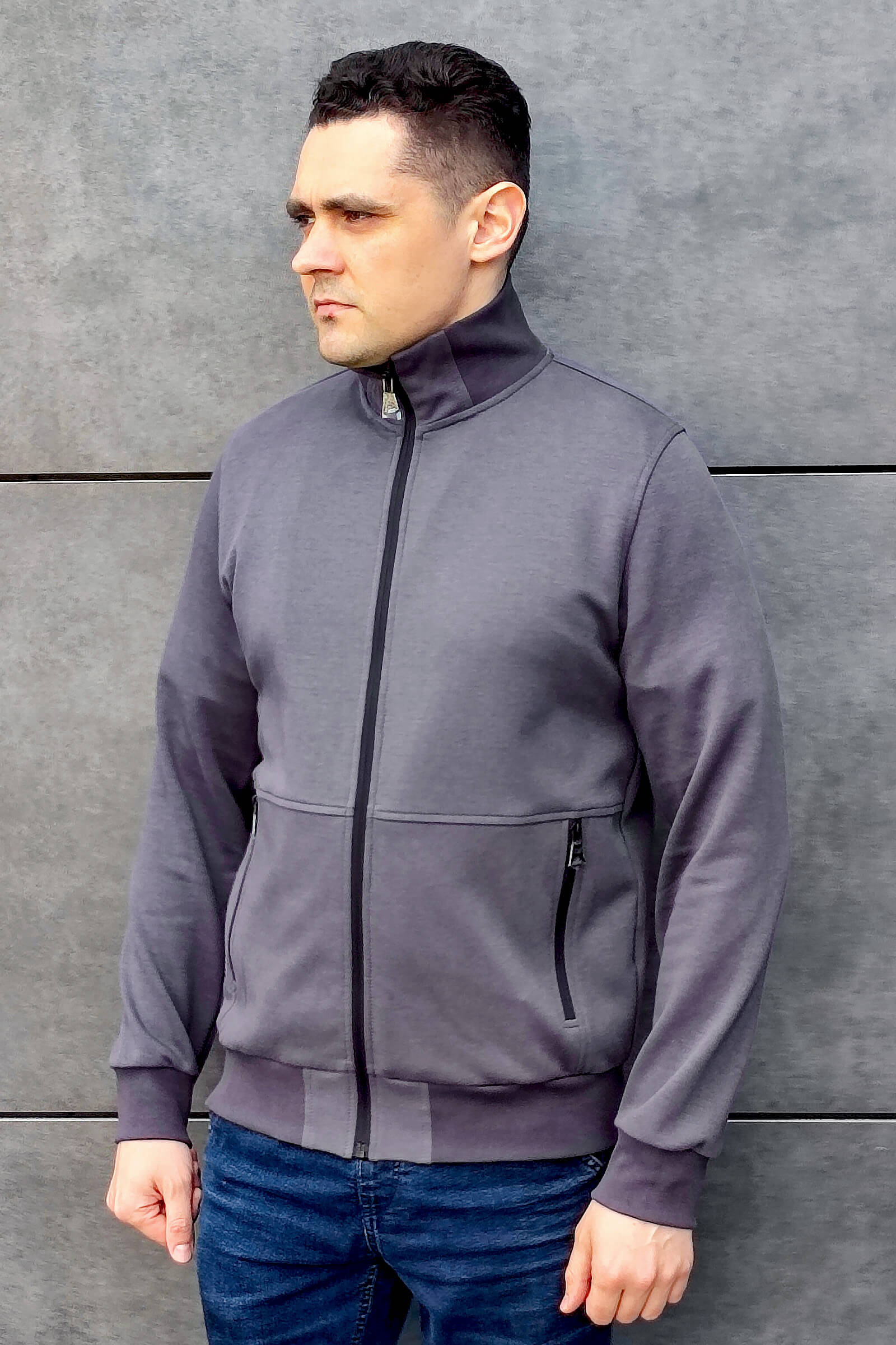 Чоловіча кофта темно-сіра Suns House