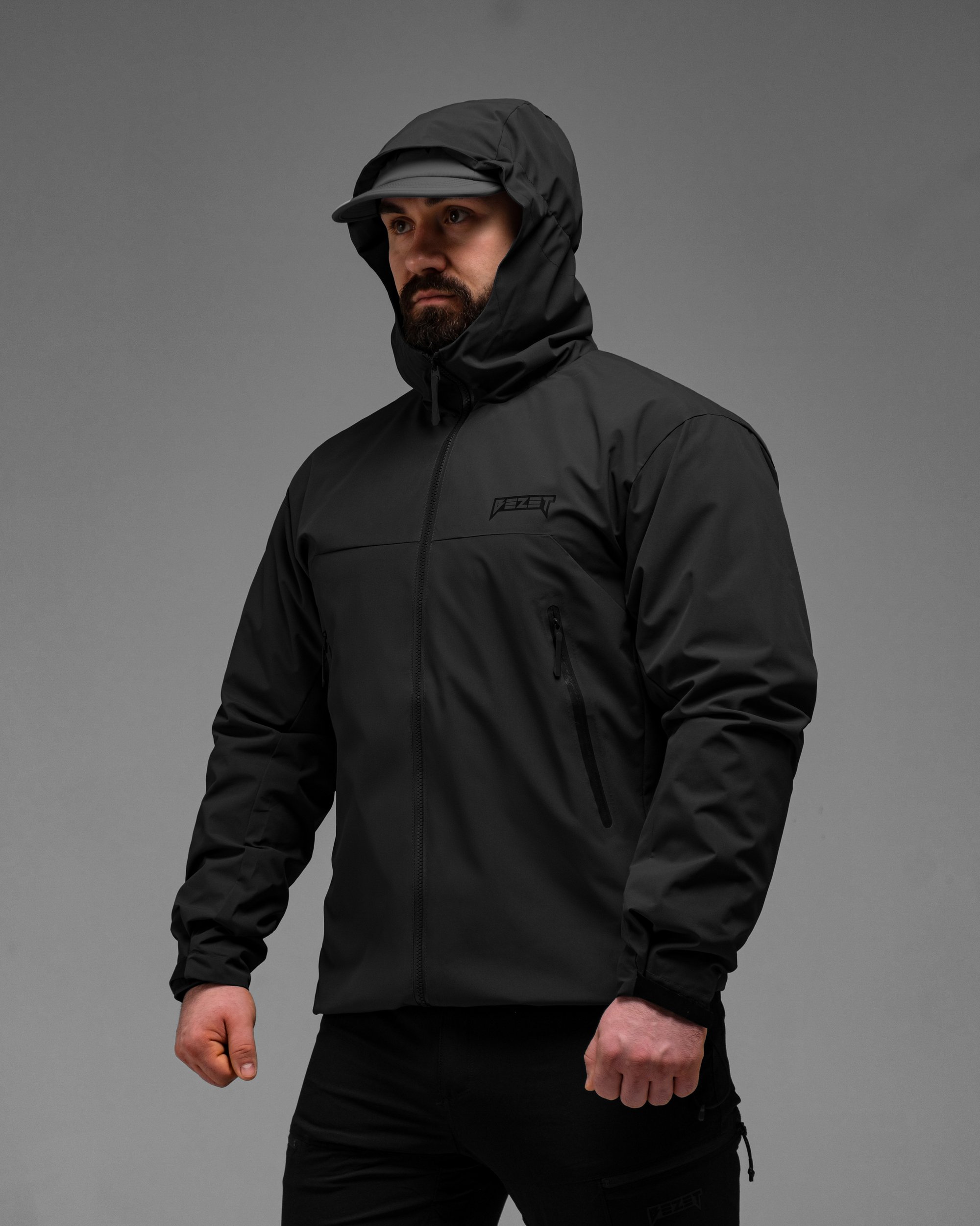 Куртка вітрівка BEZET WindBreaker чорний - Фото 9