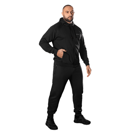 Спортивний костюм Camotec FitPro Zip Чорний KOMBAT