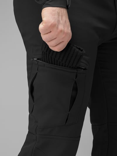 Зимові брюки карго тактичні Softshell BEZET Ешелон чорні - Фото 19