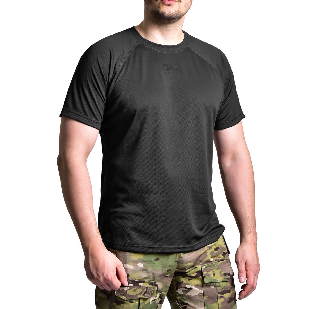 Футболка реглан Coolmax SpecOps air Tee Чорний GIG MILITARY