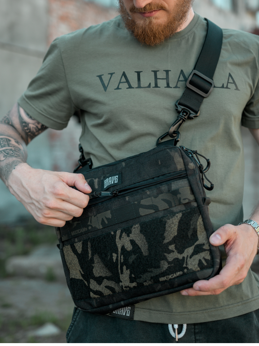 Сумка Х2 BLV V2 Чорний Мультикам Stay Brave