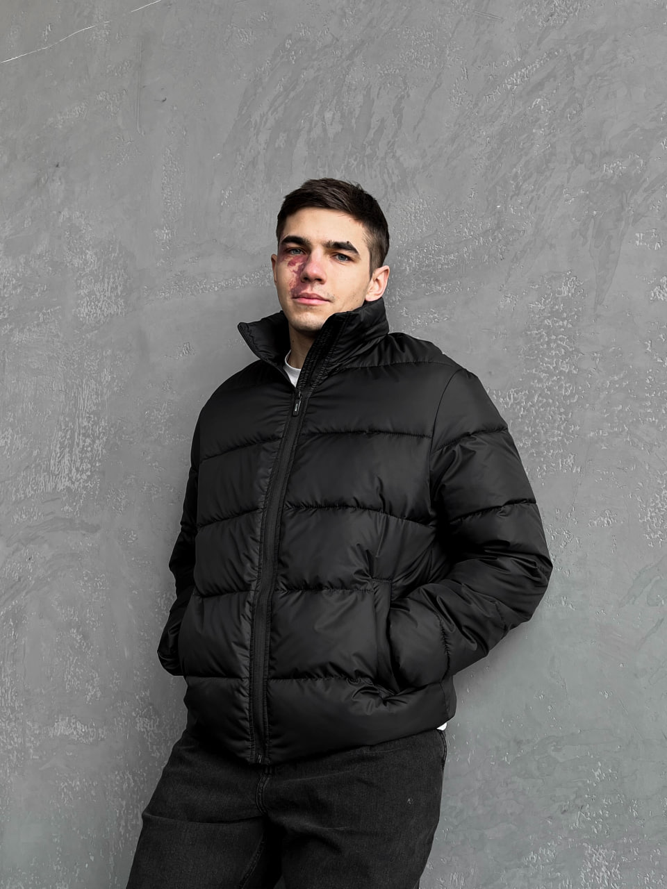 Чоловіча куртка стьобана демісезонна Reload Blackout чорний