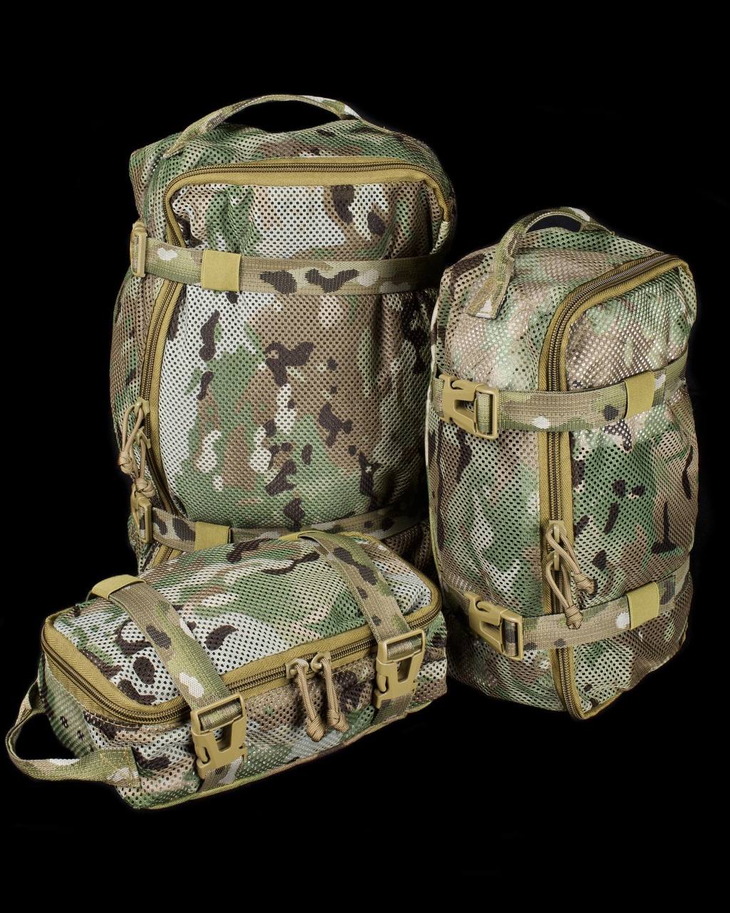Несесери з сітки комплект органайзерів Мультикам MALVA AMMUNITION UKRAINE