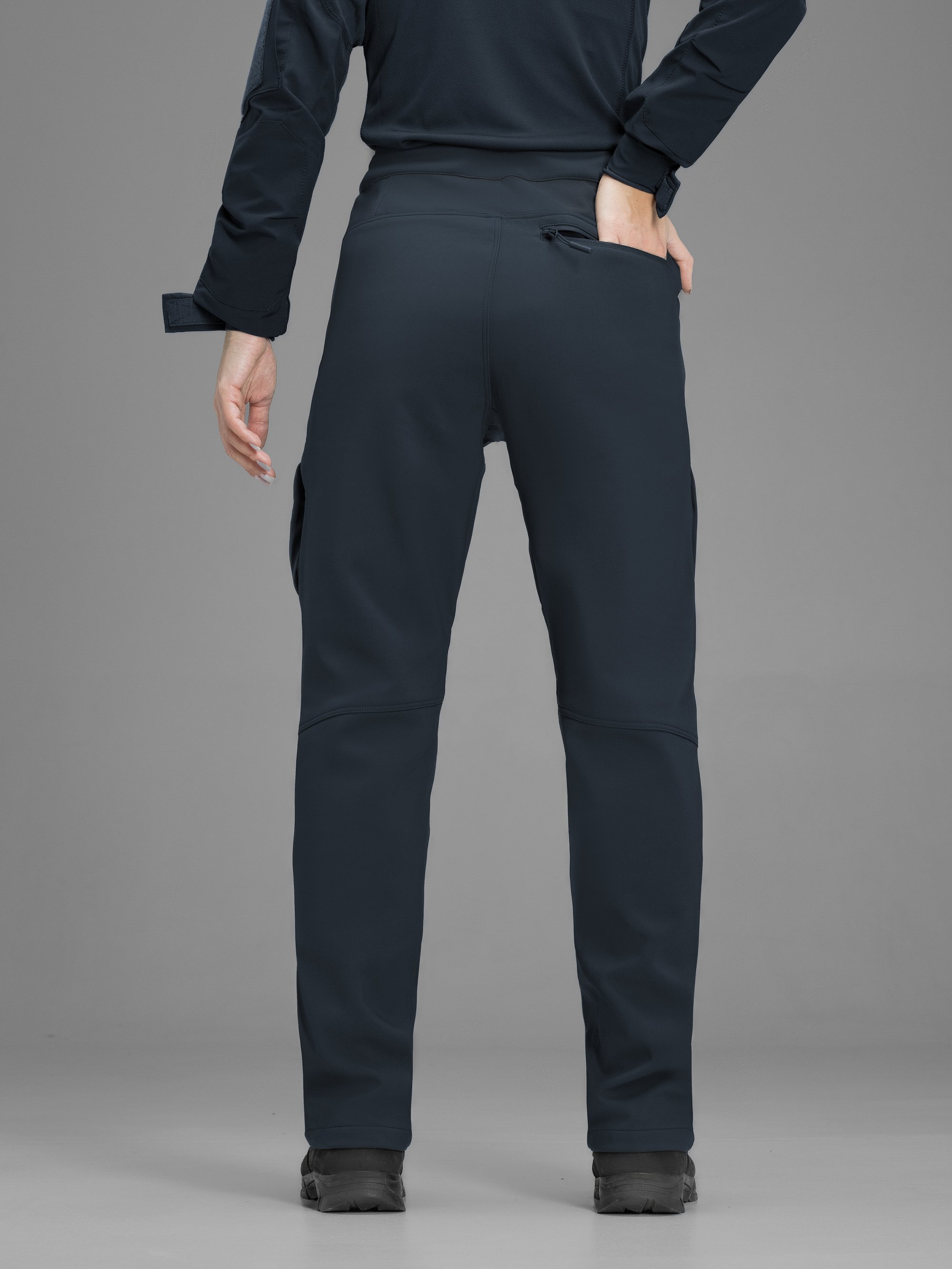 Брюки карго тактичні жіночі Softshell BEZET Techwear синій - Фото 9