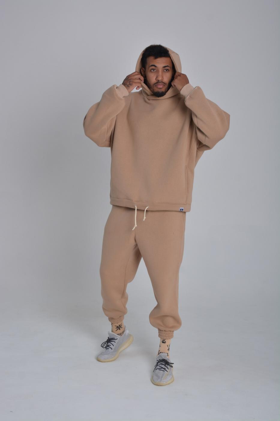 Костюм оверсайз бежевий на флісі Hi Mate