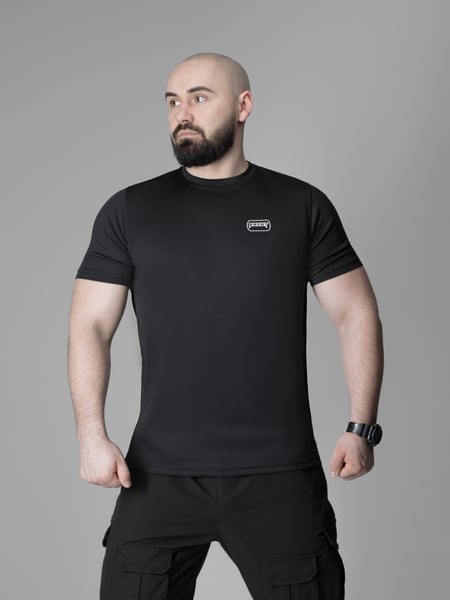 Футболка швидкосохнуча тактична BEZET Basic чорний