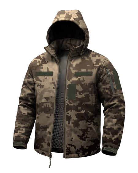 Куртка Winter Tactical Army Softshell Піксель Uniformx
