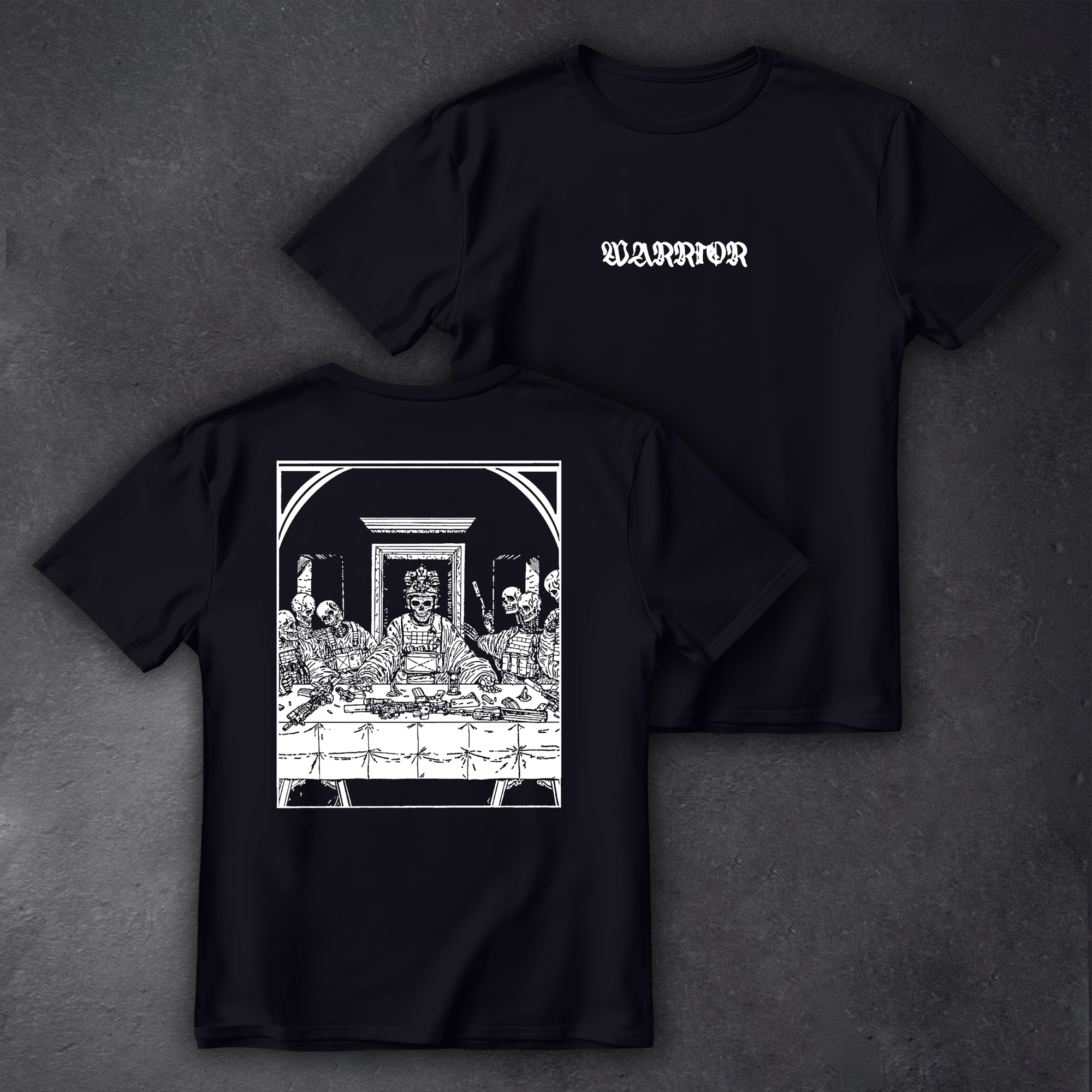 Футболка з принтом Last Supper чорна We feel