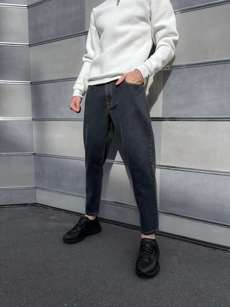 Джинси Reload - MOM Classic, темно-сірий