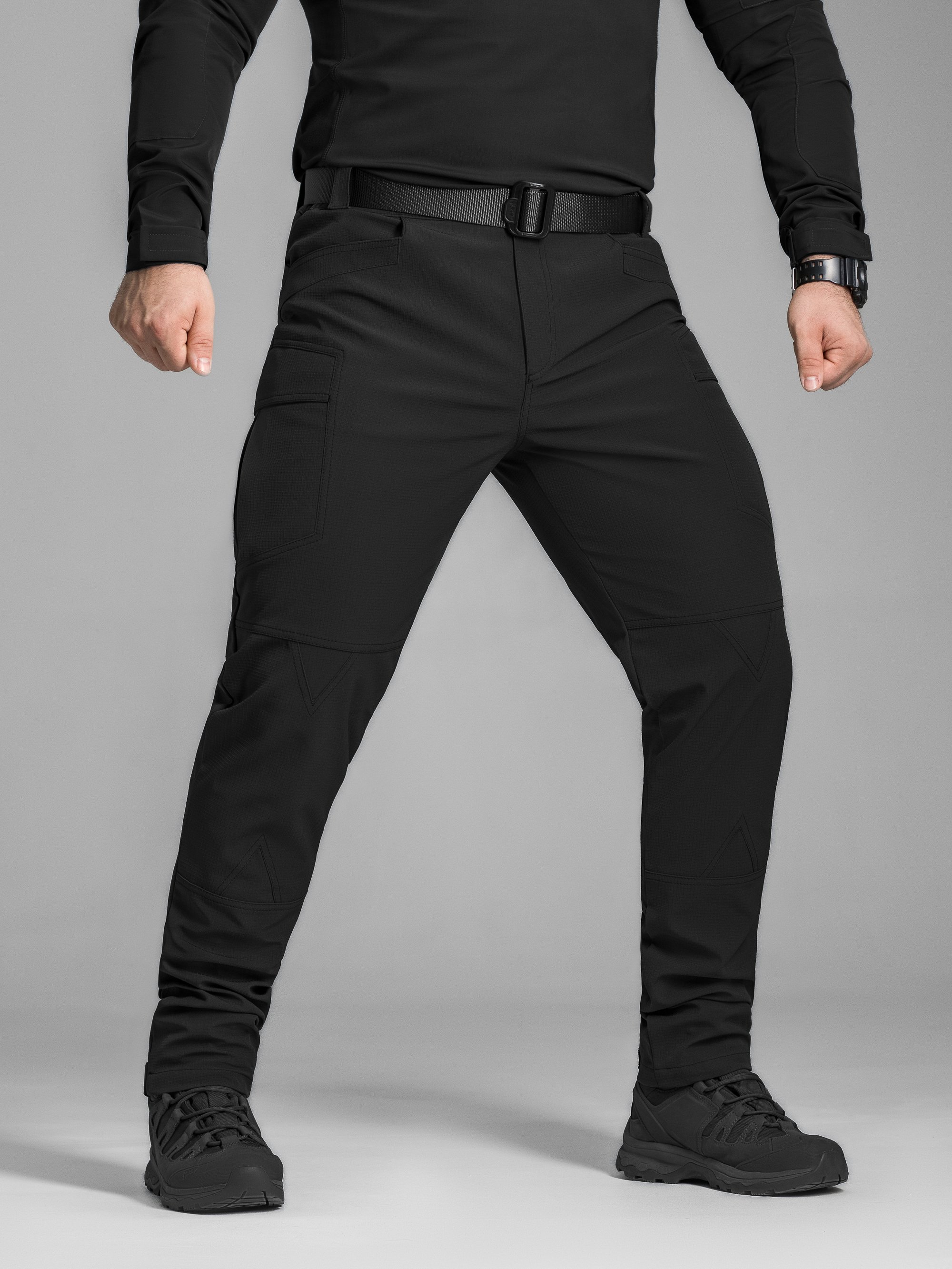 Штани карго тактичні BEZET Капелан чорний - Фото 4