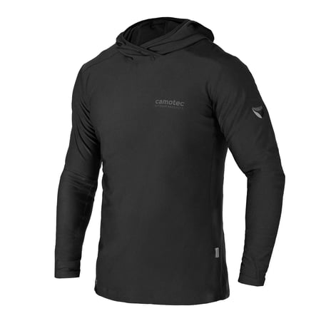 Лонгслів Chiton Hood 2.0 Чорний KOMBAT