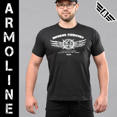Футболка з принтом "ARMOLINE" BLACK Armoline