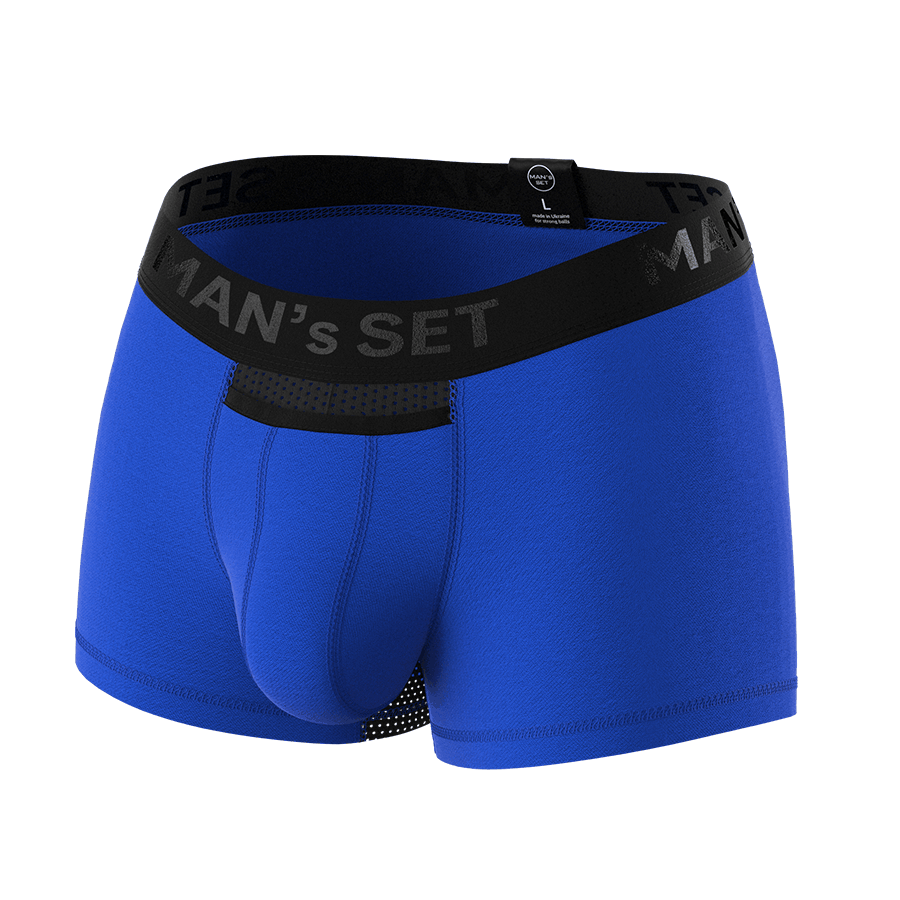 Мужские анатомические боксеры из хлопка с сеткой, Anatomic Classic Light, Black Series, электрик MansSet