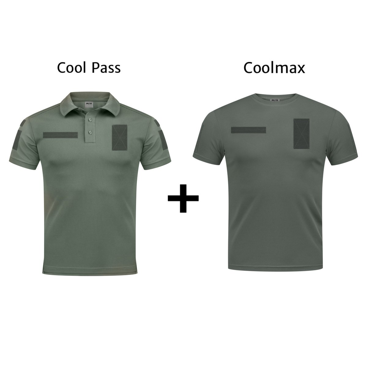 Комплект тактичний, Футболка поло CoolPass + Футболка Coolmax, Олива МО