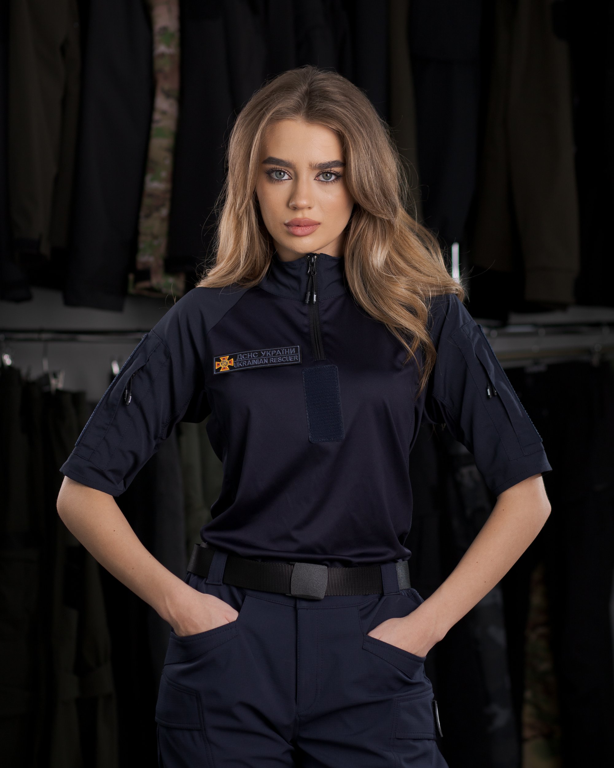 Футболка тактична жіноча BEZET Combat синій - Фото 3