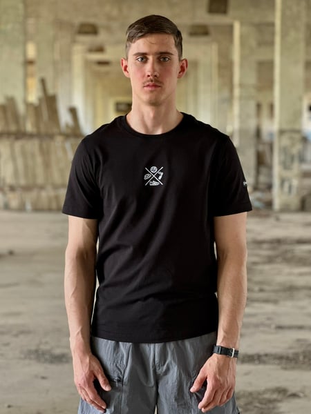 Футболка Hooligans Style чорна, SHRAPNEL