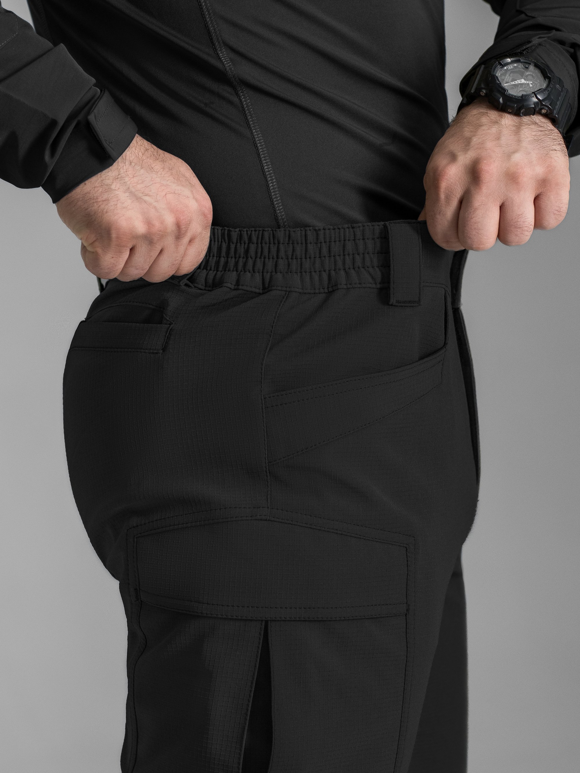 Штани карго тактичні BEZET Капелан чорний - Фото 19