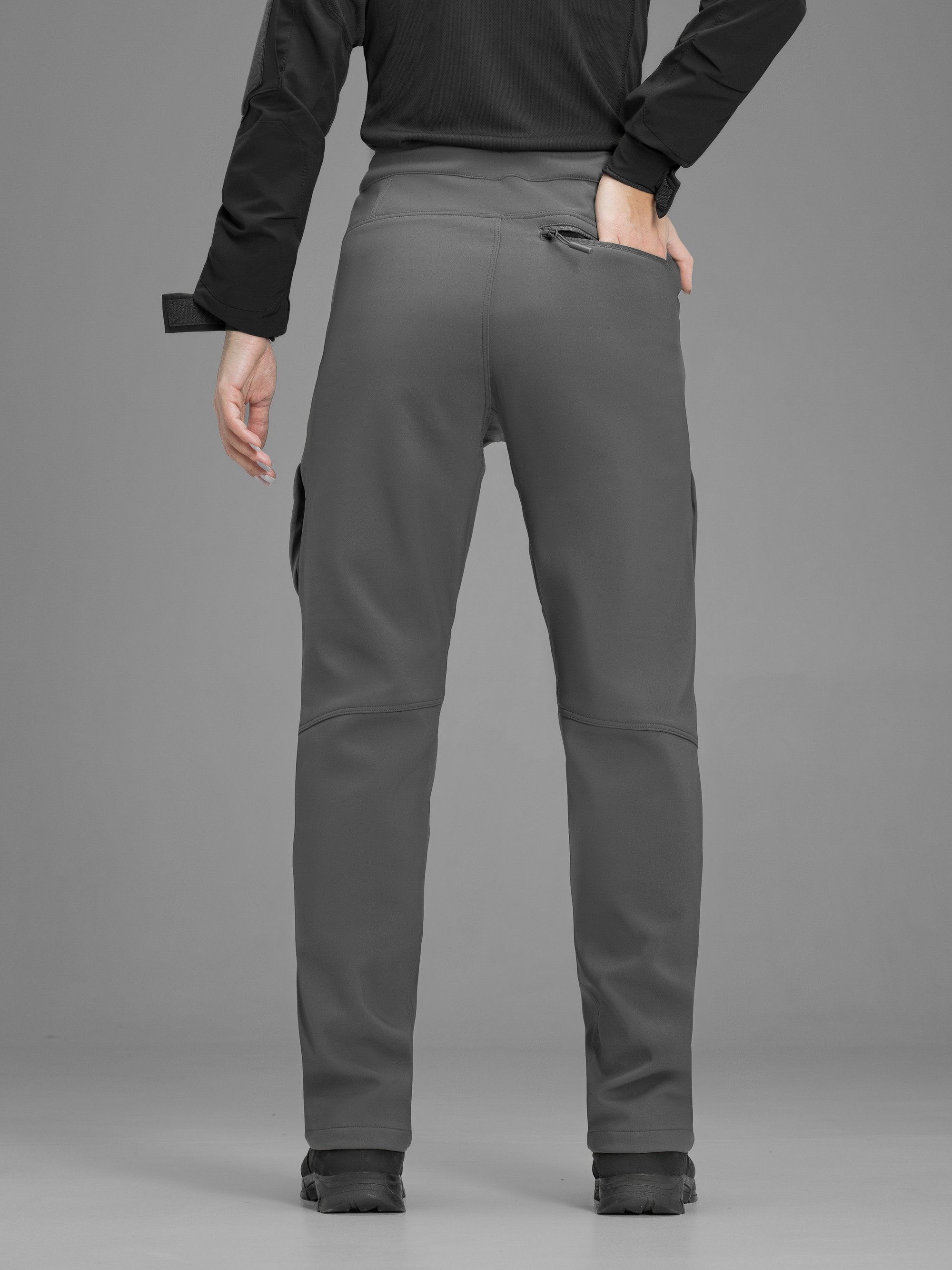 Брюки карго тактичні жіночі Softshell BEZET Techwear сірий - Фото 9