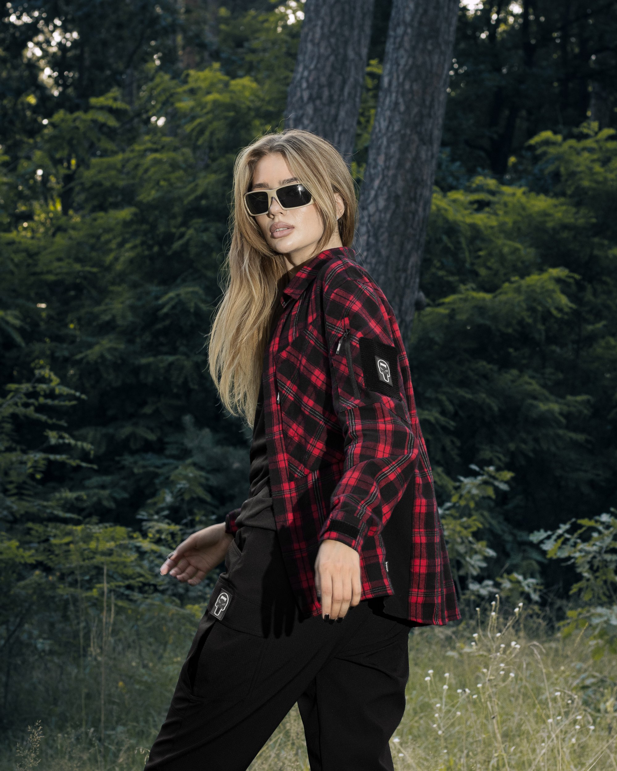 Сорочка фланелева жіноча BEZET Defender чорний/червоний - Фото 30