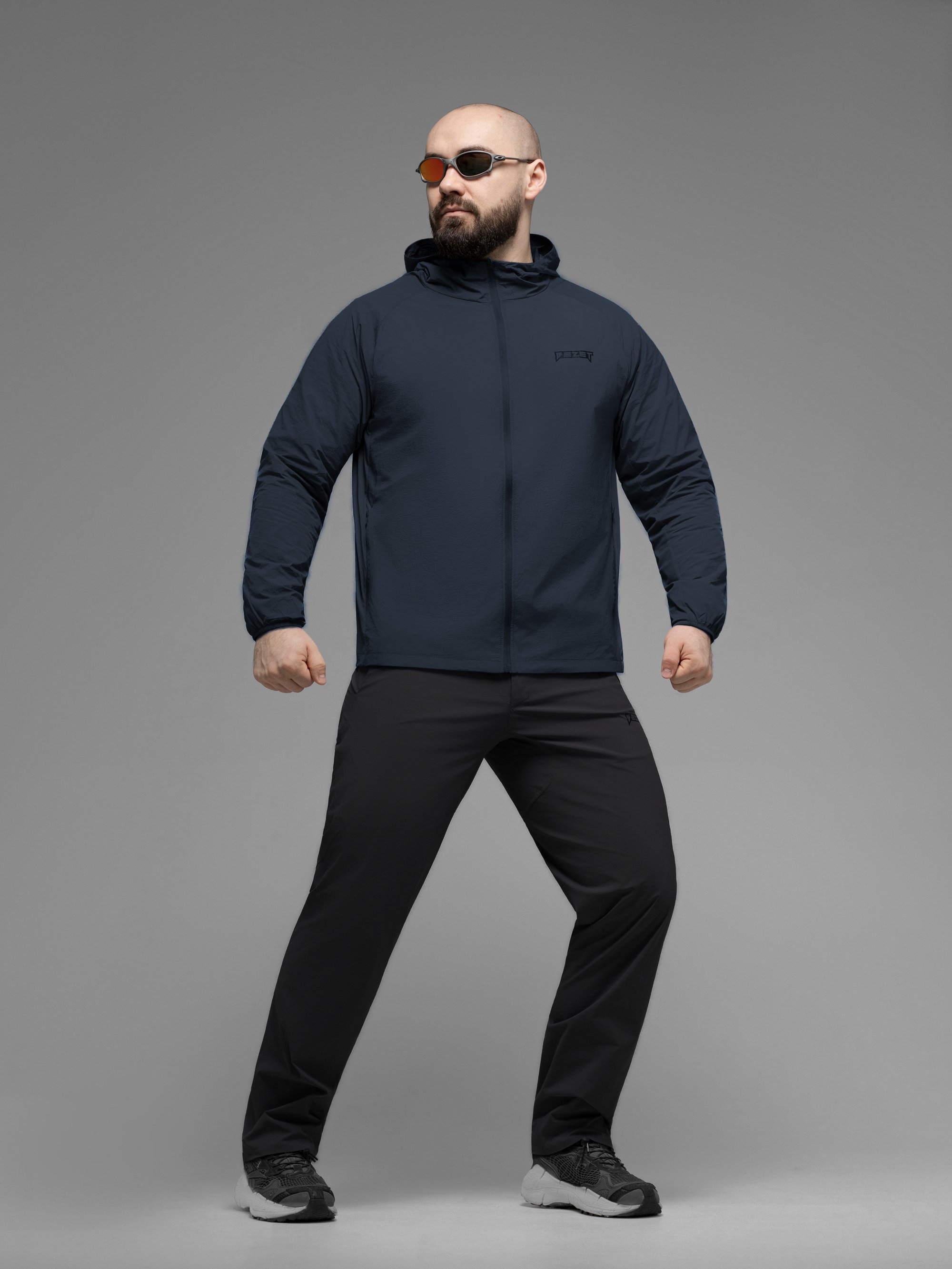 Куртка вітрівка BEZET Solguard UV 100 синій - Фото 33