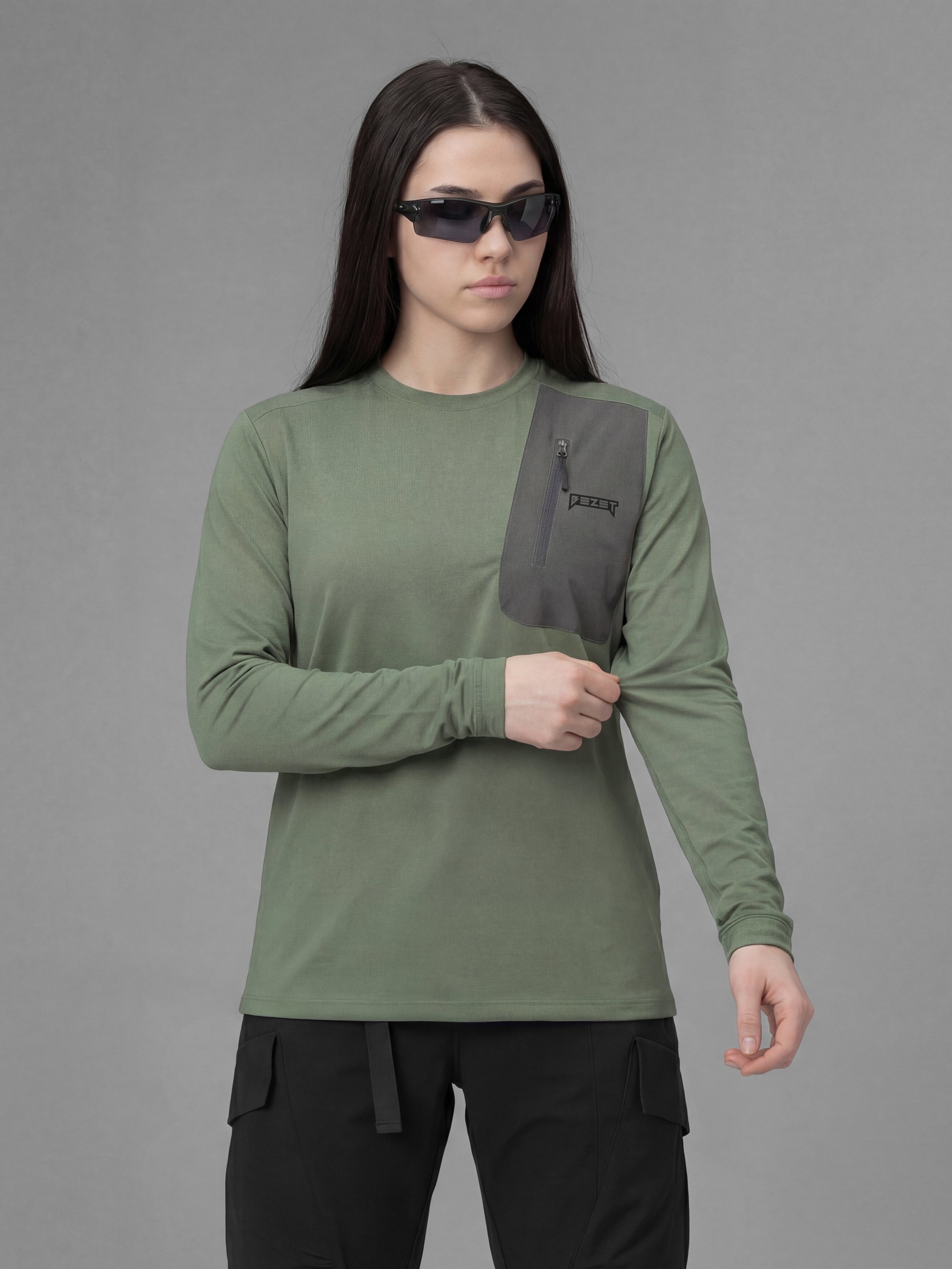 Кофта жіноча BEZET ActiveFlex хакі - Фото 4