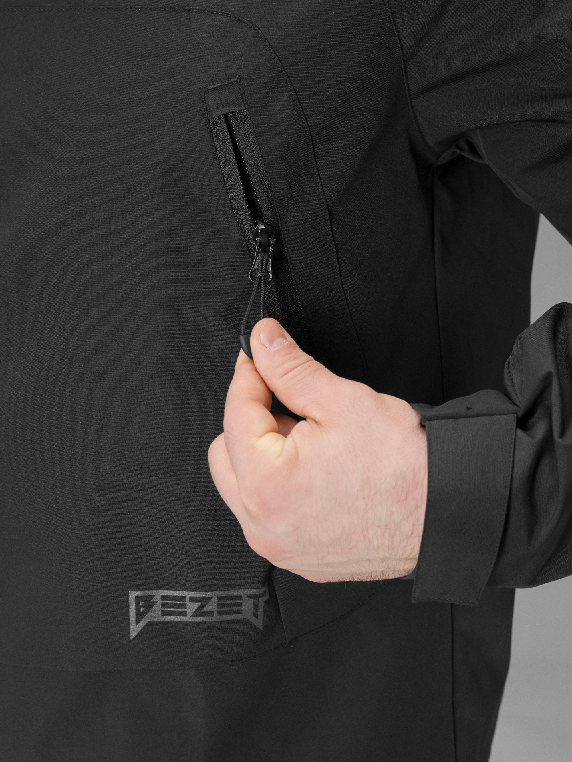 Куртка вітрівка BEZET Trail чорний - Фото 20