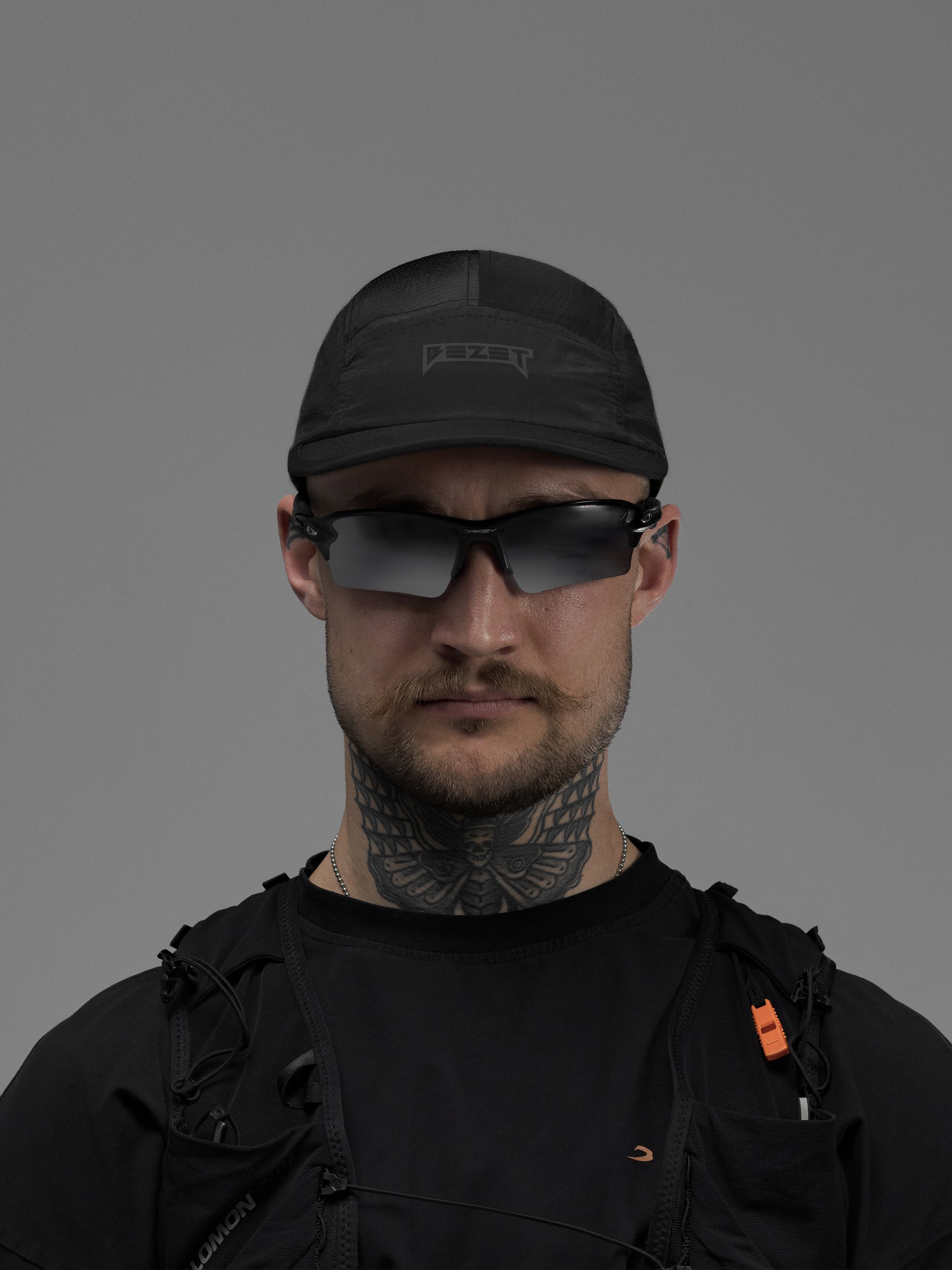 Бейсболка BEZET Solguard чорний