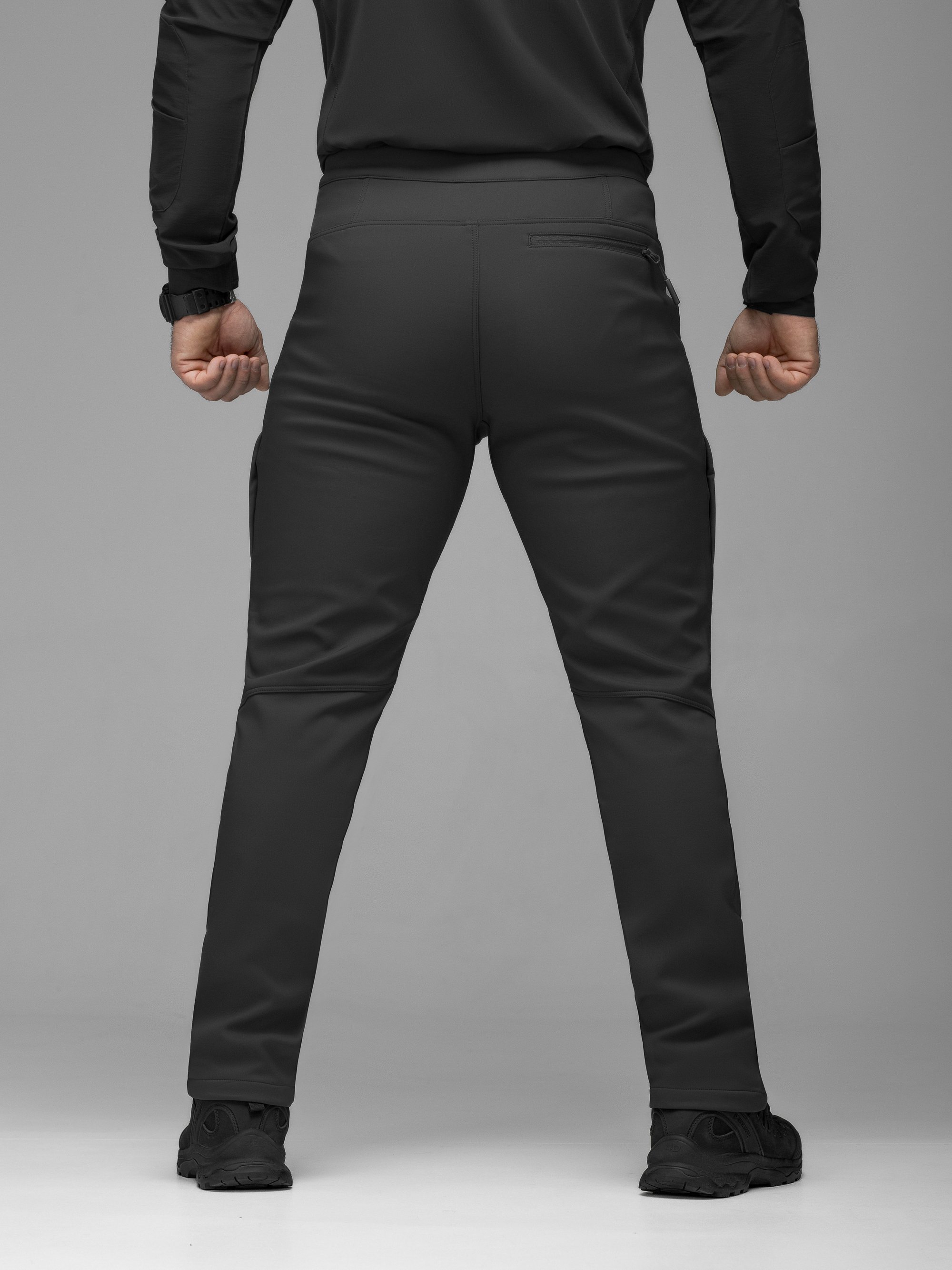 Брюки карго тактичні Softshell BEZET Techwear чорний - Фото 12