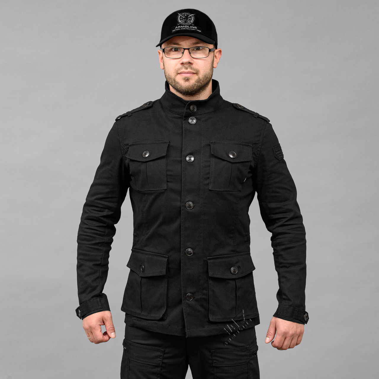 Куртка мілітарі "KILBORN" BLACK (Джинс) Armoline