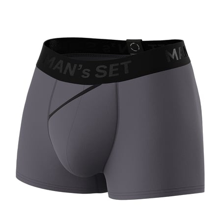 Чоловічі анатомічні боксери з бавовни, Anatomic Classic 2.0, Black Series, графітовий MansSet