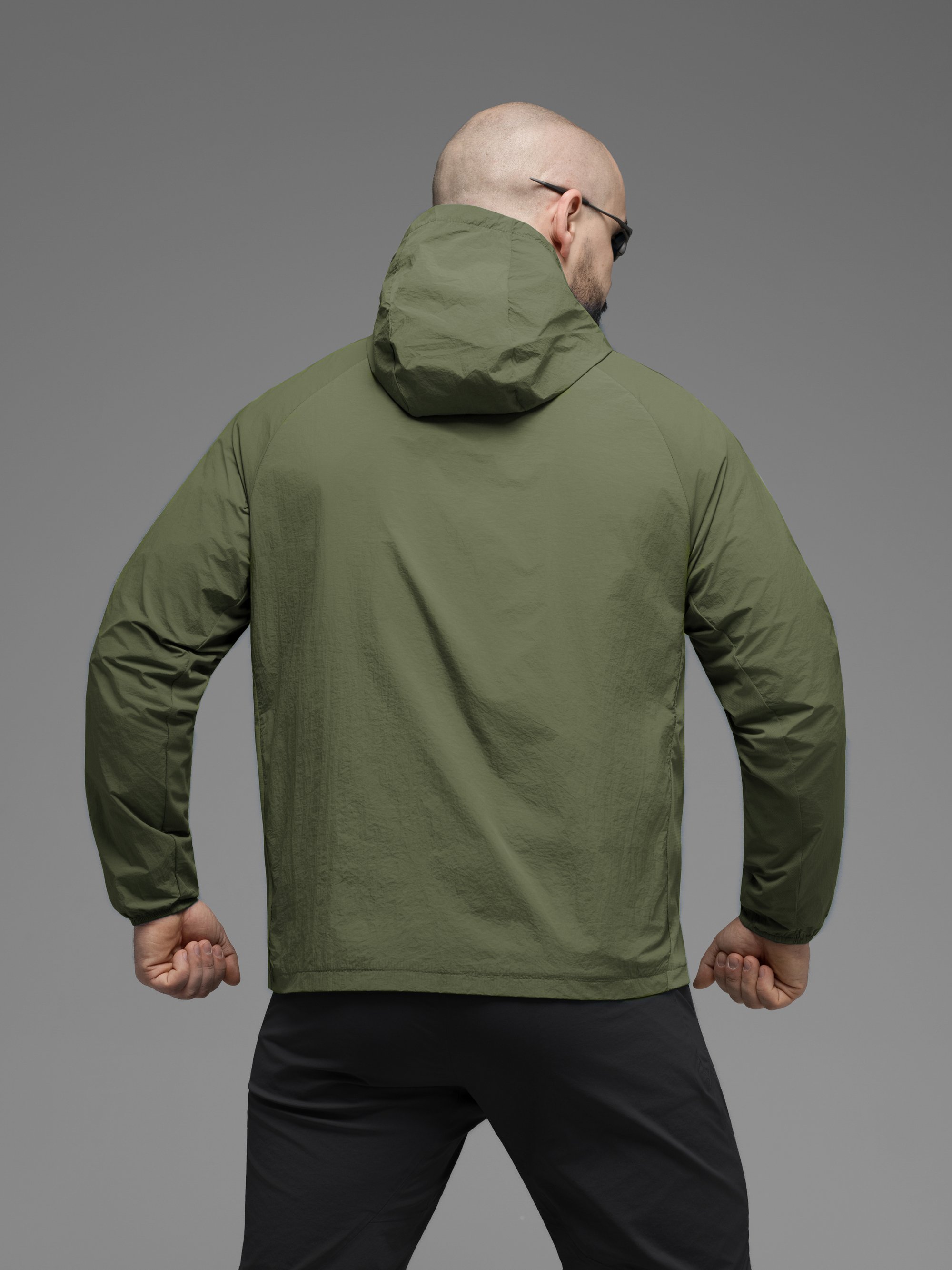 Куртка вітрівка BEZET Solguard UV 100 хакi - Фото 4