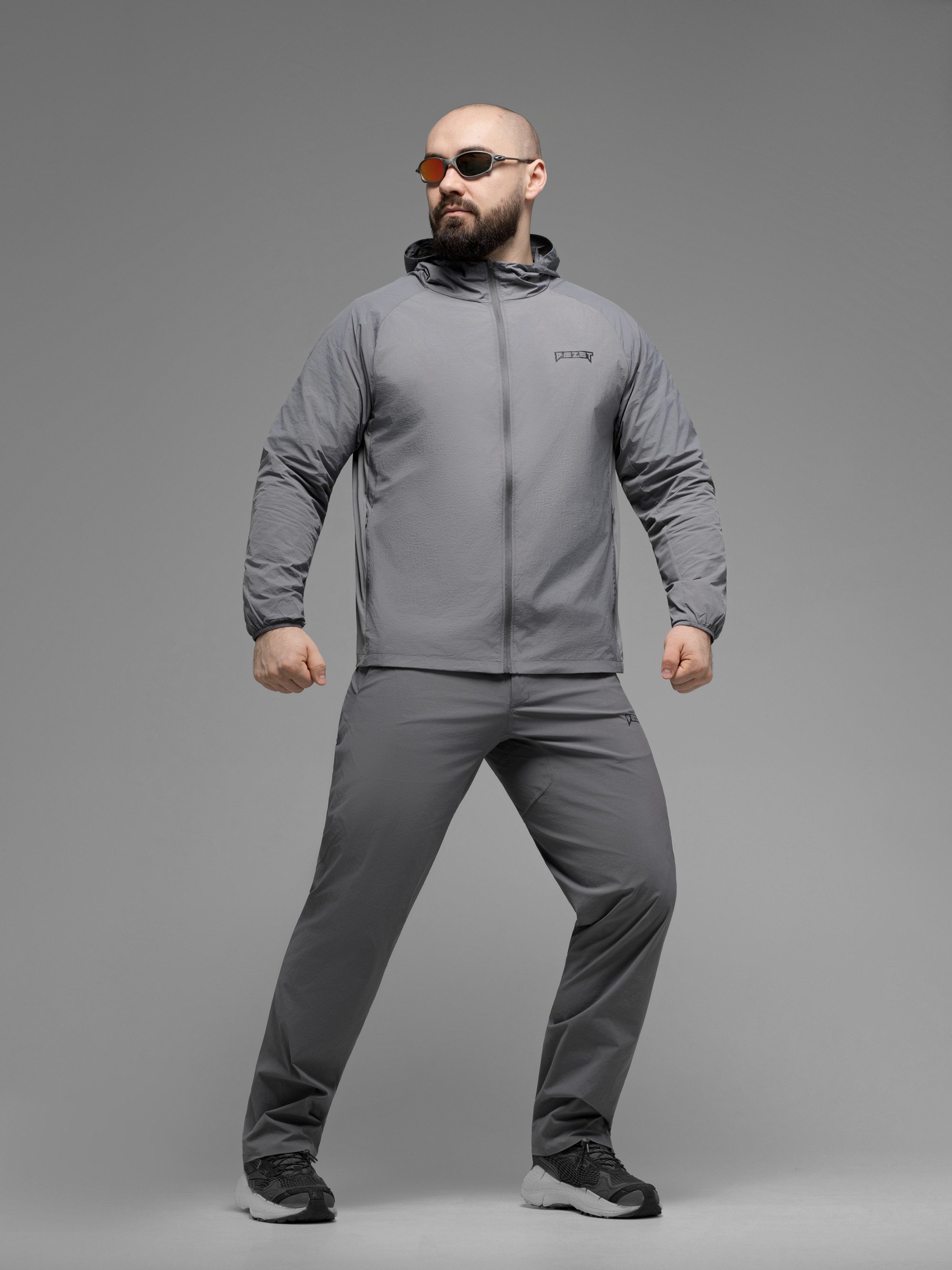 Куртка вітрівка BEZET Solguard UV 100 сірий - Фото 34